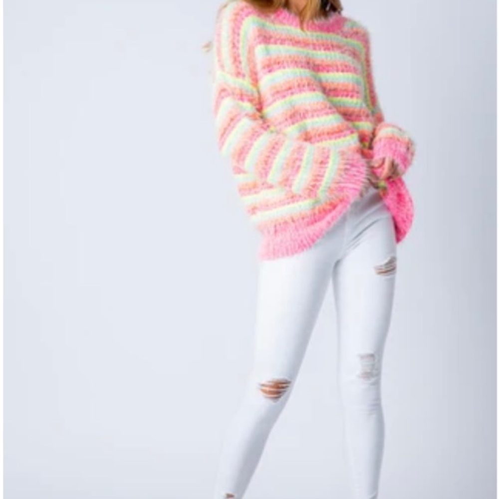 &Merci multicolored sweater! So soft! Size: Large